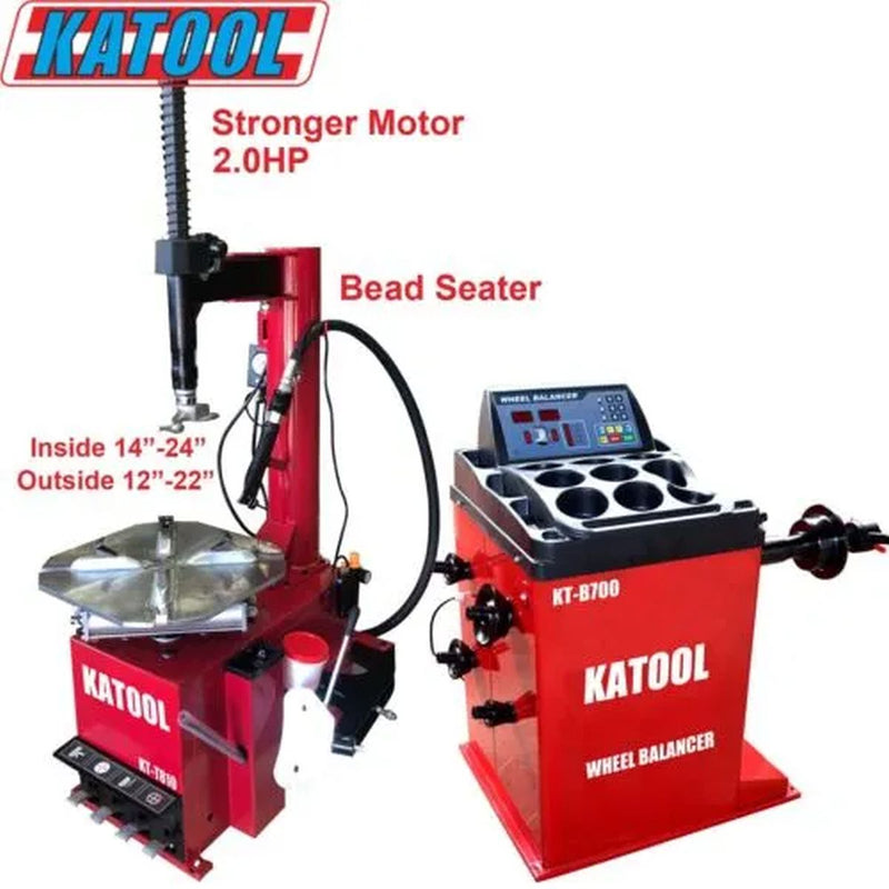 KATOOL Tire Changer KT-T810 & Wheel Balancer KT-B700 Combo