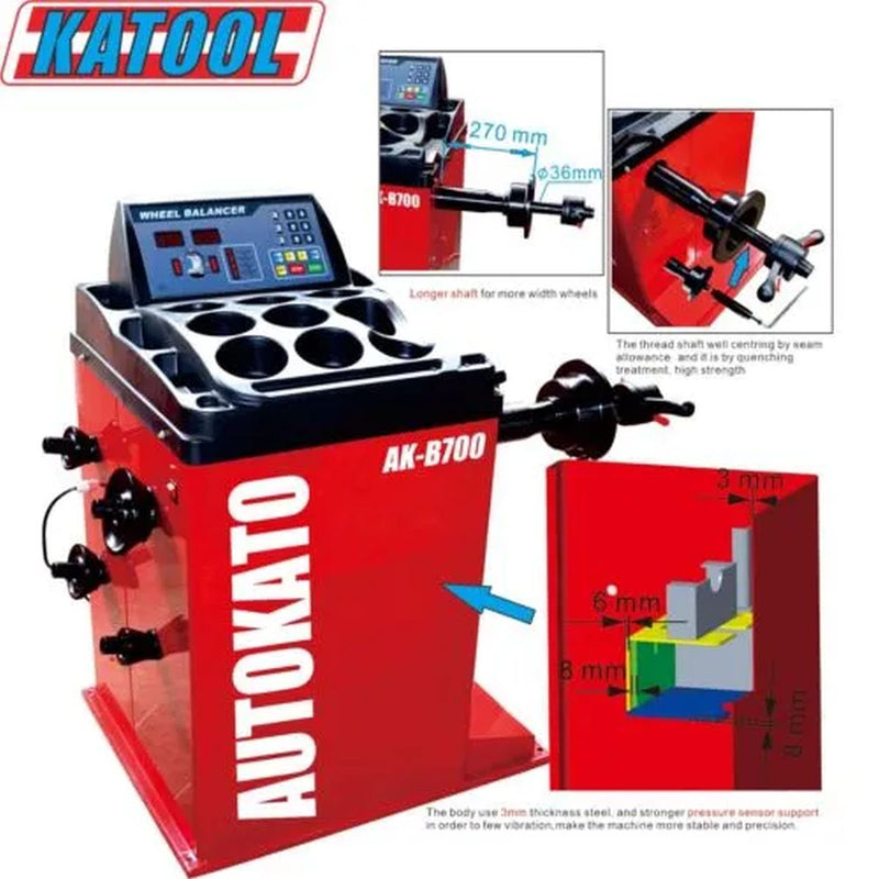 KATOOL Tire Changer KT-T810 & Wheel Balancer KT-B700 Combo