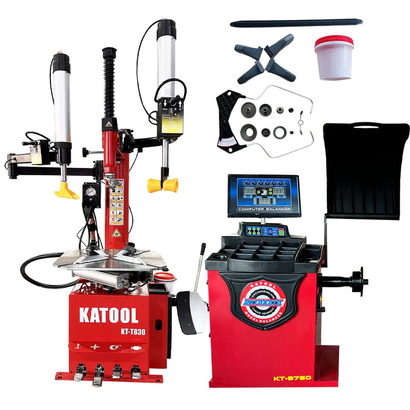 KATOOL Tire Changer KT-T830 & Wheel Balancer KT-B750 Combo