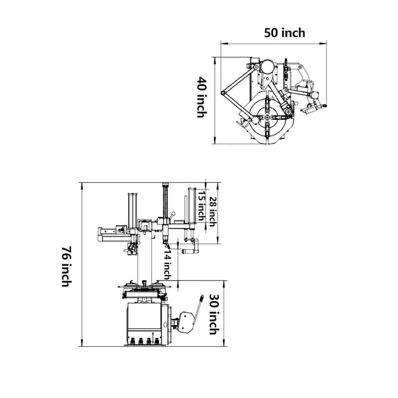 KATOOL Tire Changer KT-T830 & Wheel Balancer KT-B750 Combo