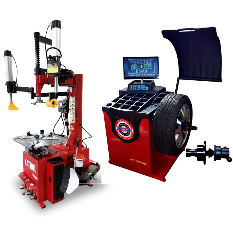 KATOOL Tire Changer KT-T830 & Wheel Balancer KT-B750 Combo
