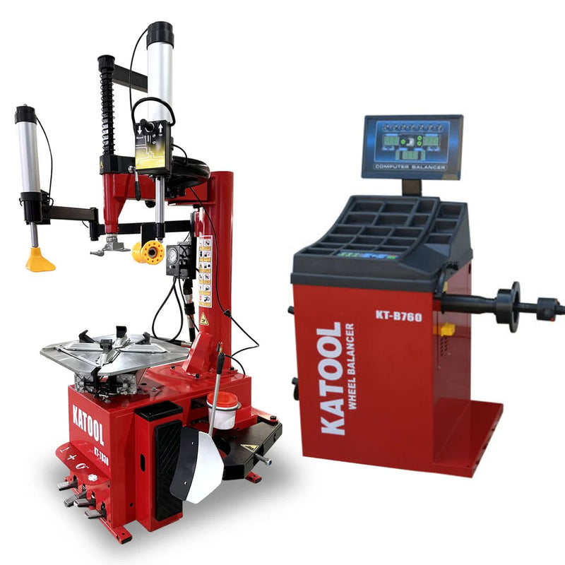 KATOOL Tire Changer KT-T830 & Wheel Balancer KT-B760 Combo