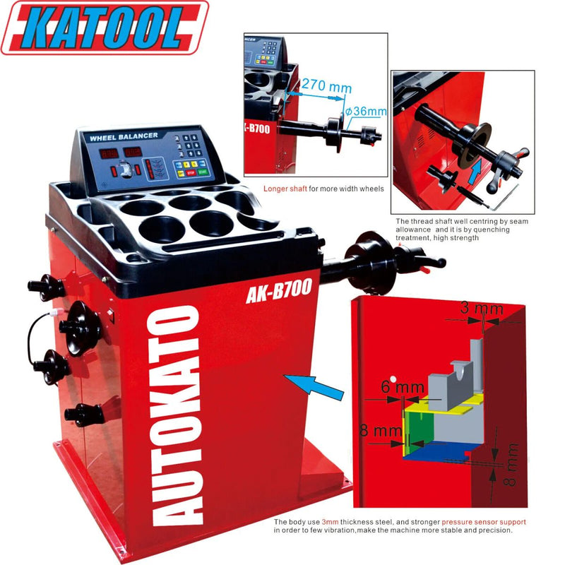 KATOOL Tire Changer KT-T850 & Wheel Balancer KT-B700 Combo