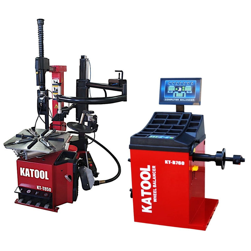 KATOOL Tire Changer KT-T850 & Wheel Balancer KT-B760 Combo