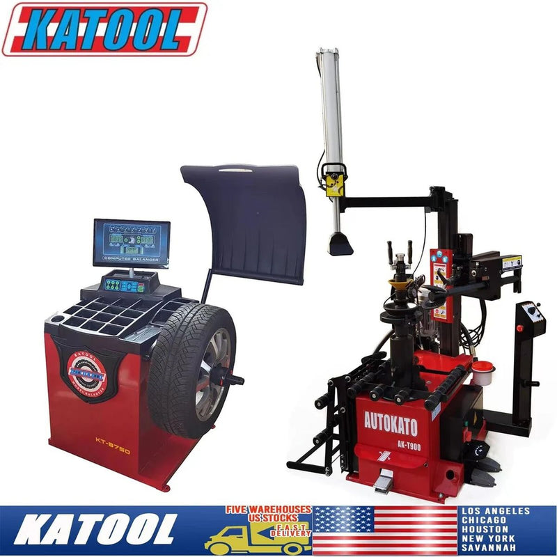 KATOOL Tire Changer KT-T900 & Wheel Balancer KT-B760 Combo