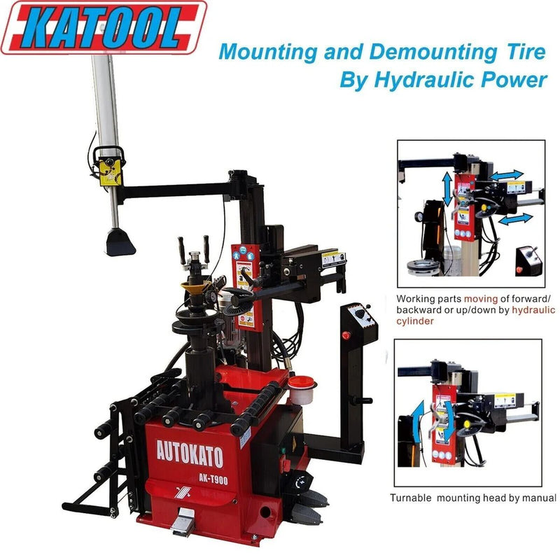 KATOOL Tire Changer KT-T900 & Wheel Balancer KT-B760 Combo