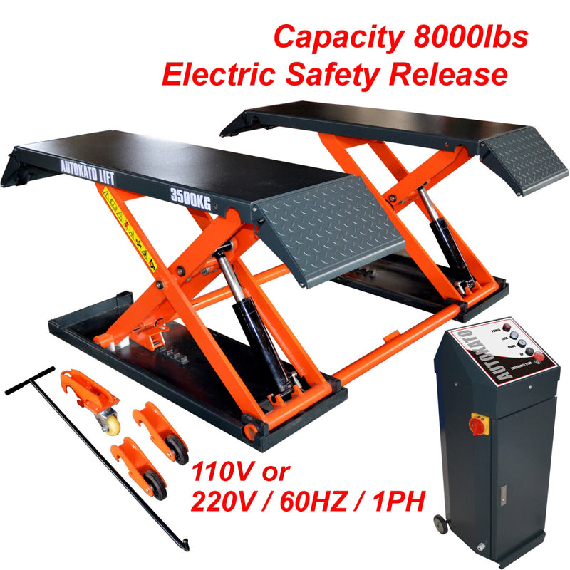 KATOOL KT-X80E Electric Release 8,000lb Mid Rise Scissor Lift
