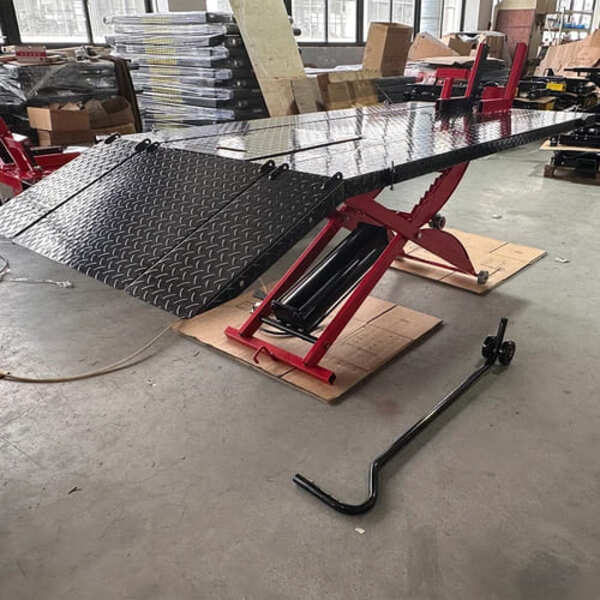 Katool KT-MOTO100LT Motorcycle Lift in Workshop