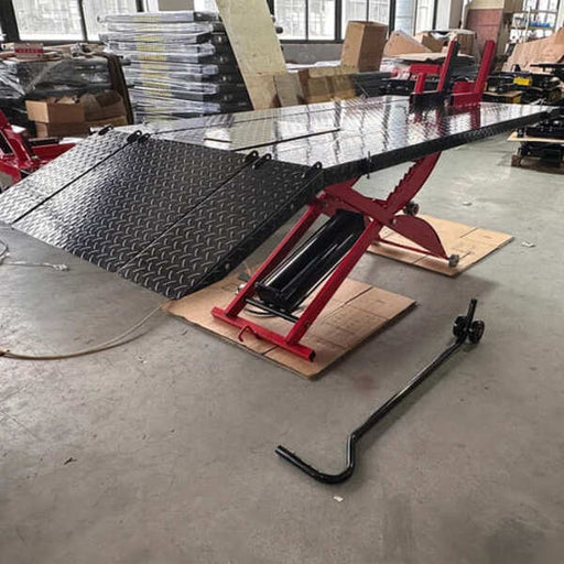 Katool KT-MOTO100LT Motorcycle Lift in Workshop
