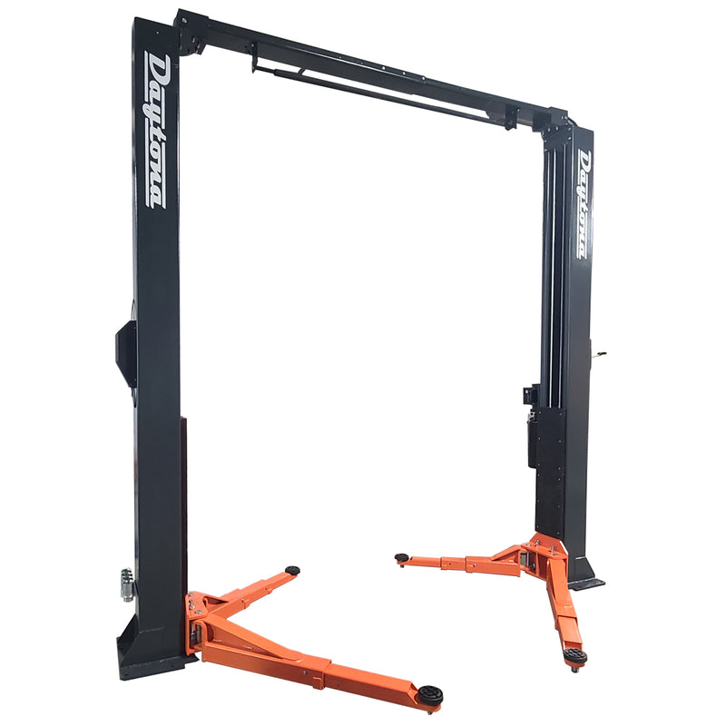 Daytona LTPA10 10,000lb Adjustable Width Clearfloor Asymmetric Arms 2-Post Lift