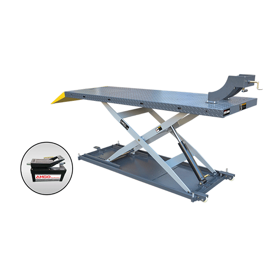 AMGO MC-1200P 1,200lb Motorcycle & ATV Lift (Pneumatic/Hydraulic)