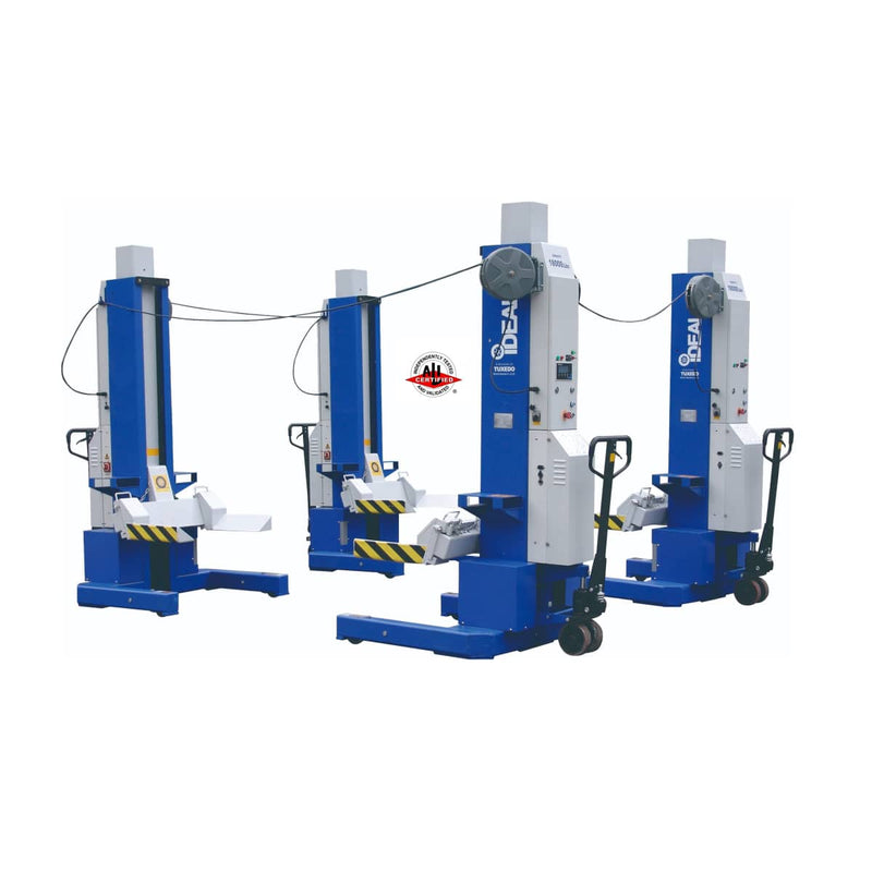 Tuxedo MSC-18K-X-472 (4) ALI Certified 18,000 lb Capacity Heavy Duty Mobile Column Lifts