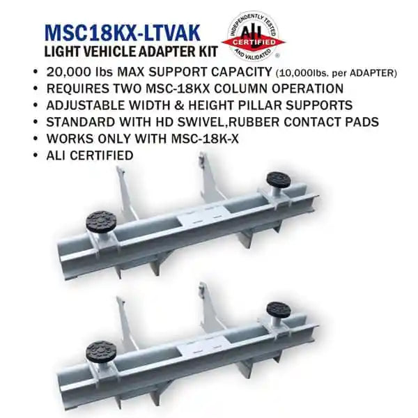 Tuxedo Light Vehicle Adapter Kit MSC18KX-LTVAK