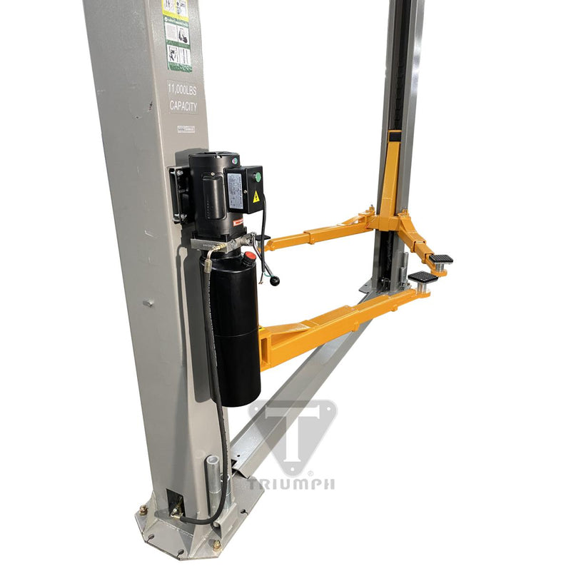 Triumph NT-11 11,000 lb 2-Post Asymmetric Floorplate Lift
