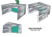 PBOF888 Open Face Paint Booth