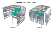 PBOF888 Open Face Paint Booth