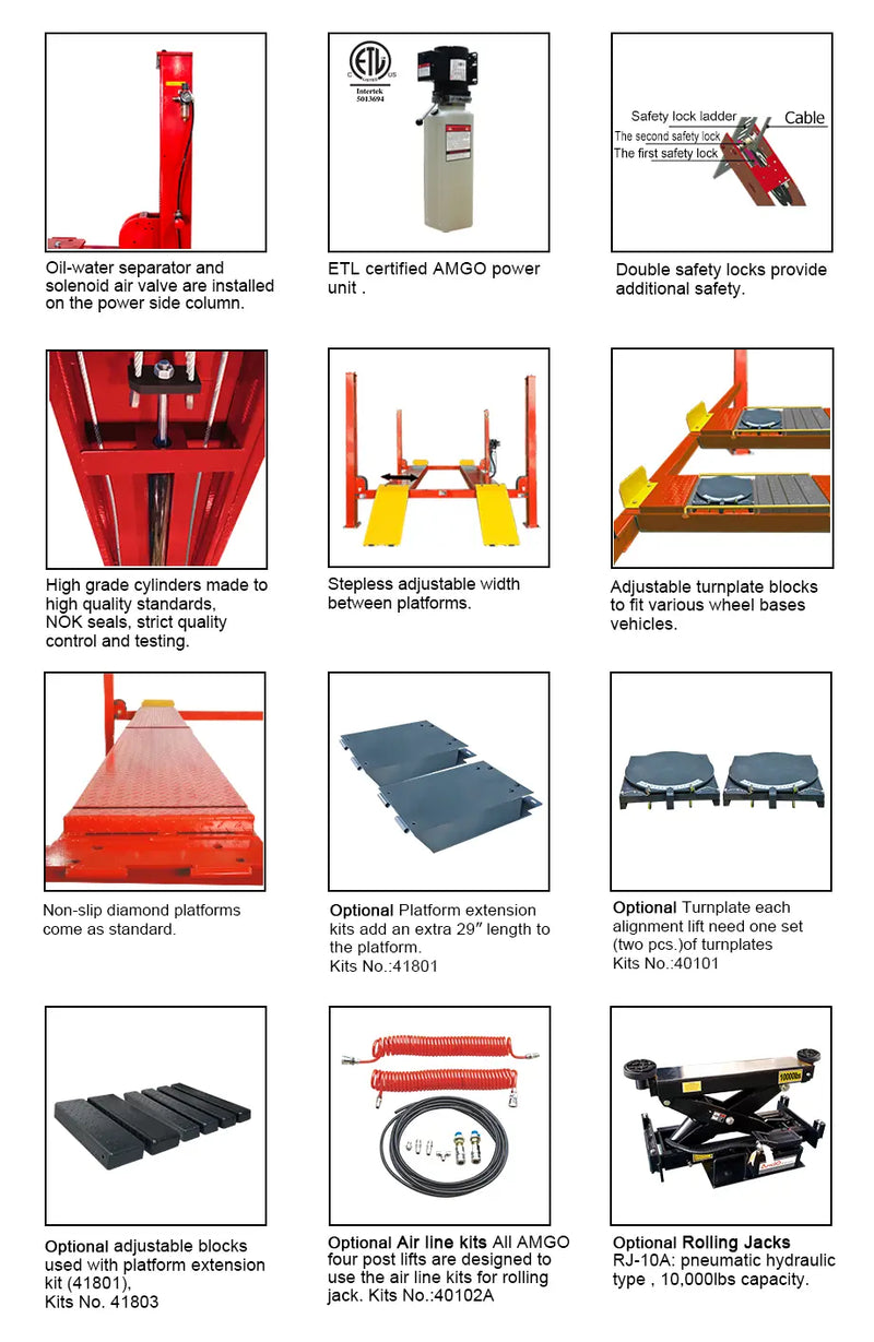 AMGO PRO-18A 18,000 lb Alignment Lift