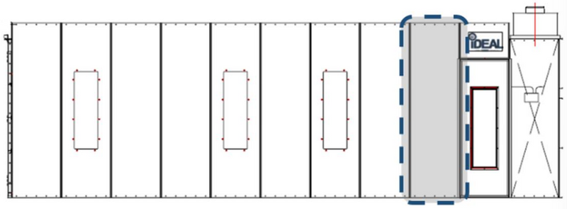 iDEAL CROSS FLOW - 'SOLID' EXTENSION PANEL KIT PSB-30SEPK-AK