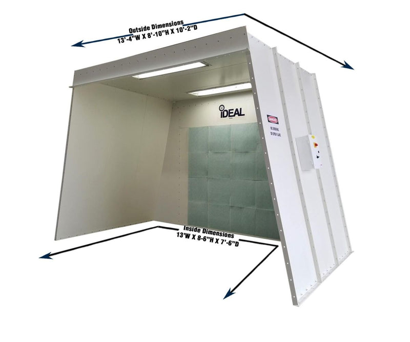 iDeal OPEN FACE PAINT SPRAY BOOTH PSB-AFOFB1388-AK