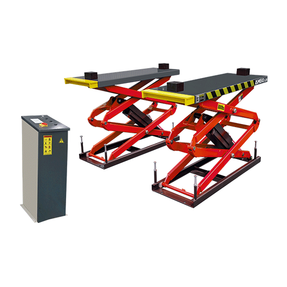 AMGO XL-8F 8,000 lb Capacity Flush Mount Full Rise Scissor Lift