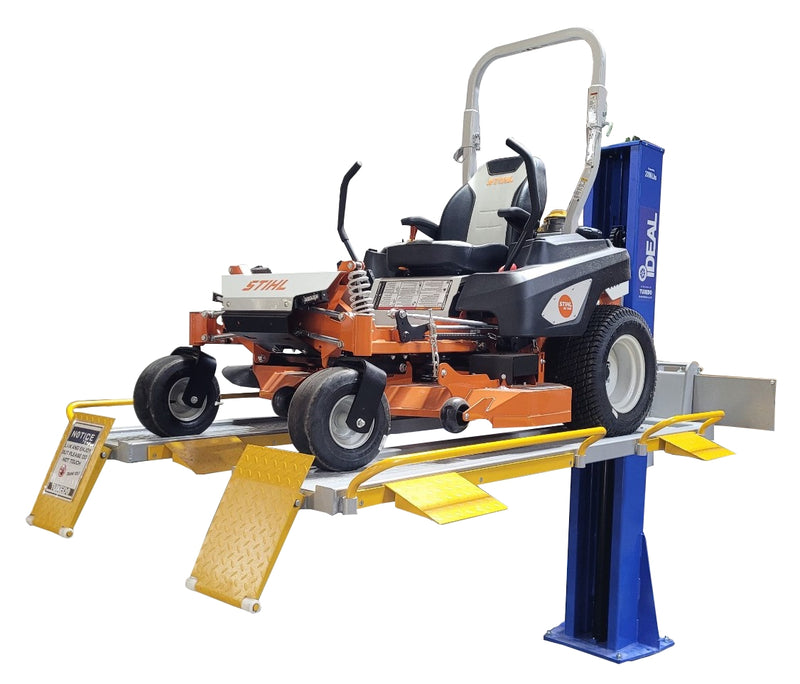 iDEAL SC-2K-UTV-X 2,000lb Single Column UTV & Mower Storage / Service Lift