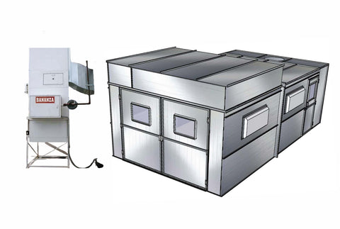 Economy Semi-Down Booth - Heated PBSD131023-EHB