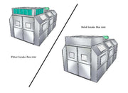 Semi Down Paint Booth w/ Air Intake Box PBSD141129B