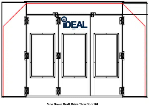 iDEAL PSBSDD-Tri-Fold, Drive-Thru Door Kit Assembly PSB-SDD-TF-DTDK-AK