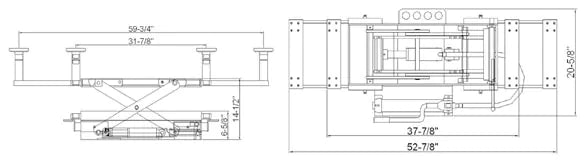 Tuxedo SJ-35 3,500 lb Sliding Bridge Jack