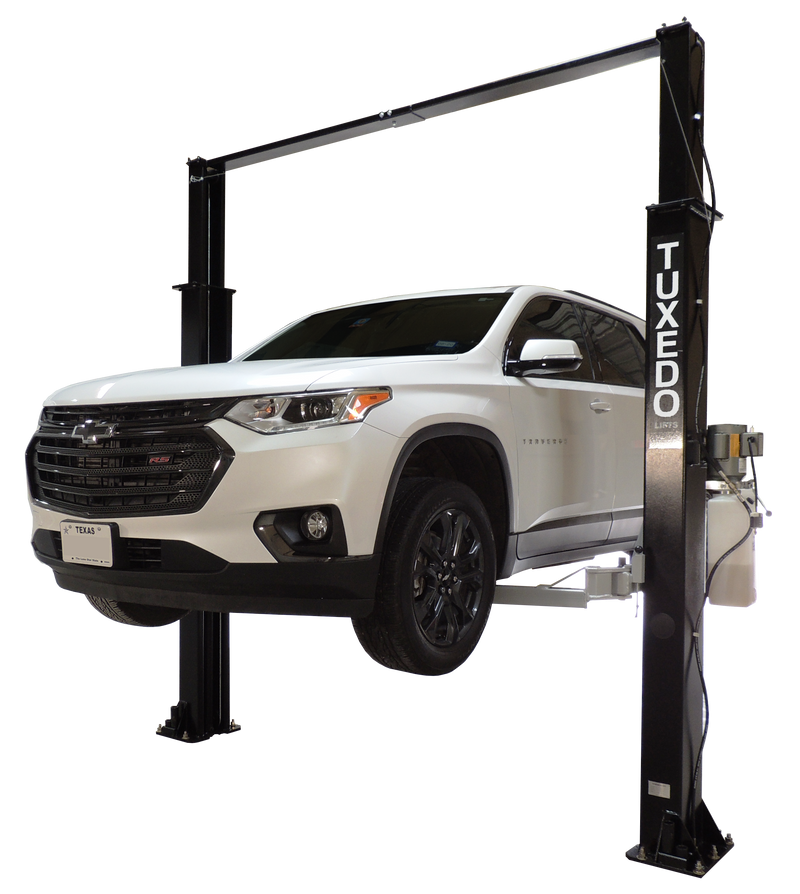 TUXEDO 9,000 lb 2-Post Clear Floor Lift TP9KAC-TUX
