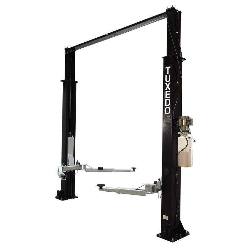 TUXEDO 9,000 lb 2-Post Clear Floor Lift TP9KAC-TUX