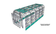 Truck Side Down Draft Paint Booth PBTSDD161744