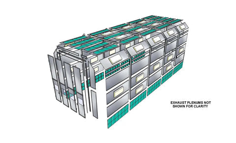 Truck Side Down Draft Paint Booth PBTSDD161744