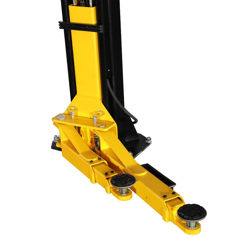 Close-up of the WL-10ASY carriage with combo arm assembly and adjustable screw pads