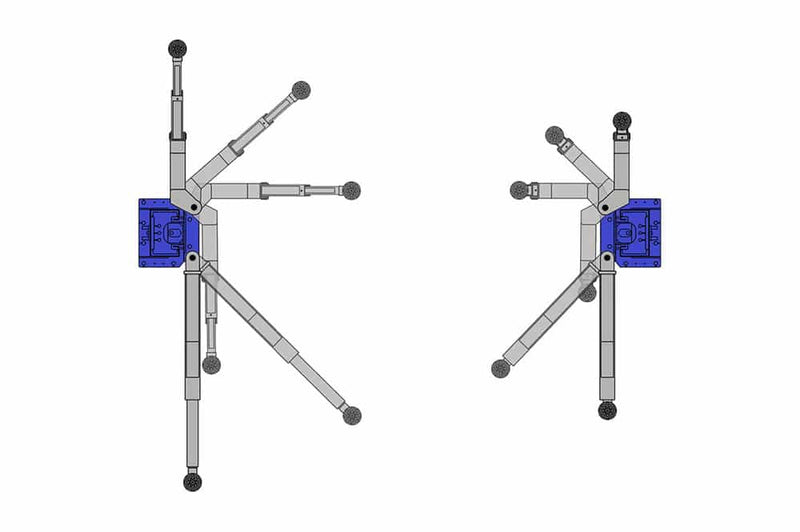 WL11KC-DX 11,000 lb 2-Post Direct Drive Clear Floor Bi-Symmetric Lift