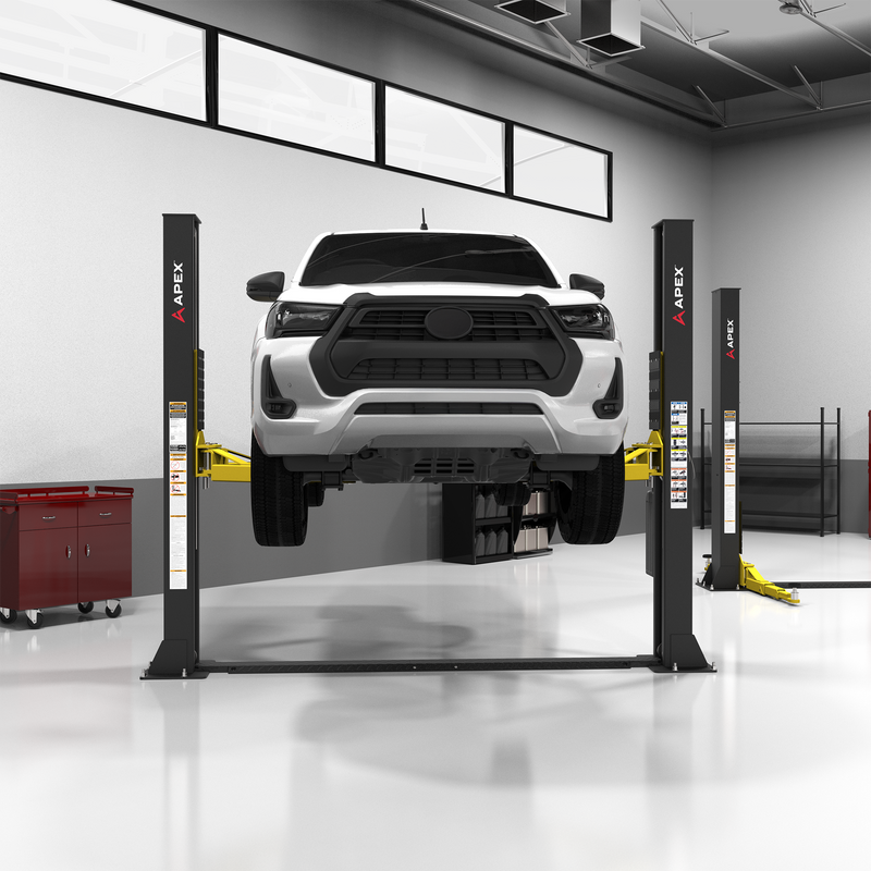 APEX AL9LC Two Post Car Lift - 9,000-Lb Capacity - Floorplate