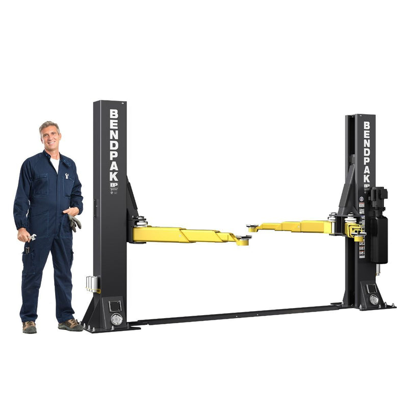BendPak 10AP-SRT Short-Rise Two Post Car Lift - 10,000-Lb Capacity - Floorplate