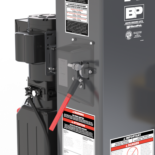 BendPak 10AP-SRT Short-Rise Two Post Car Lift - 10,000-Lb Capacity - Floorplate