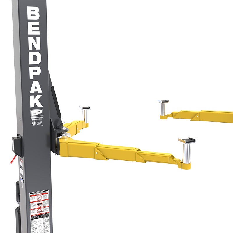 BendPak 12APX-192 Two Post Car Lift - 12,000-Lb Capacity - High Rise, 192" Extended Height