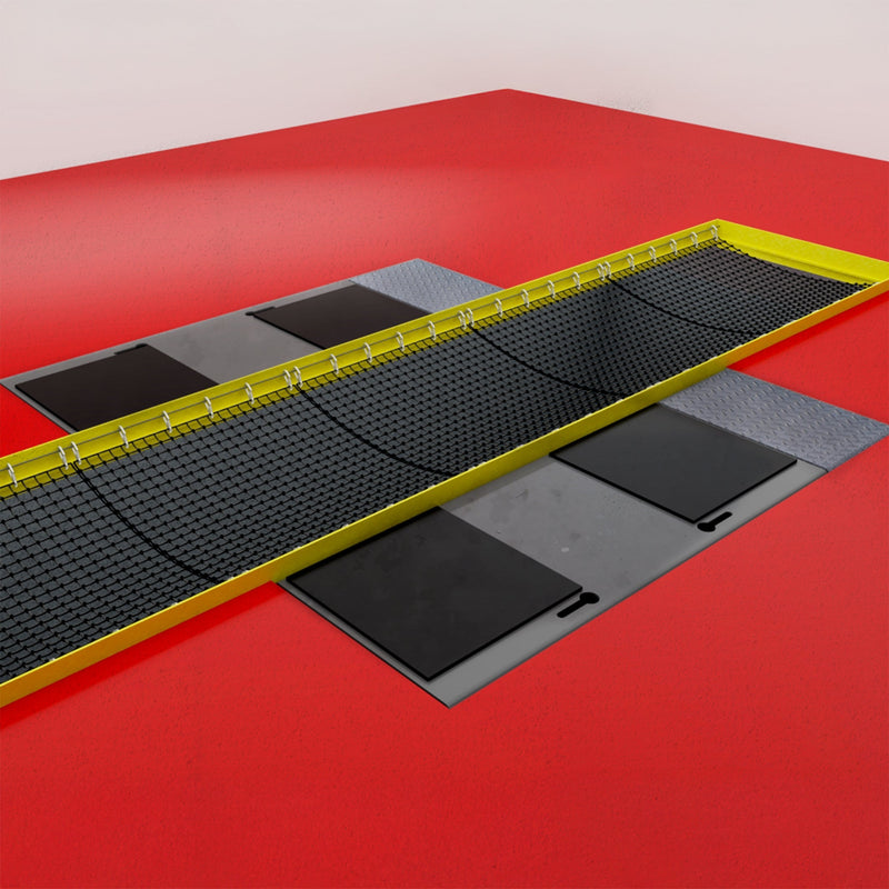BendPak P-9000LTF pit-style flush-mount low-rise lift