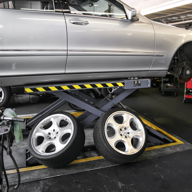 BendPak SP-7XEF full-rise flush-mount scissor lift for tire service