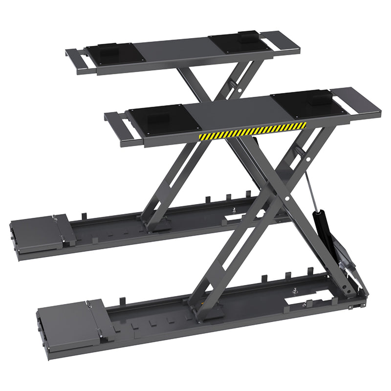 BendPak SP-7XEF full-rise scissor lift with flush-mount installation design