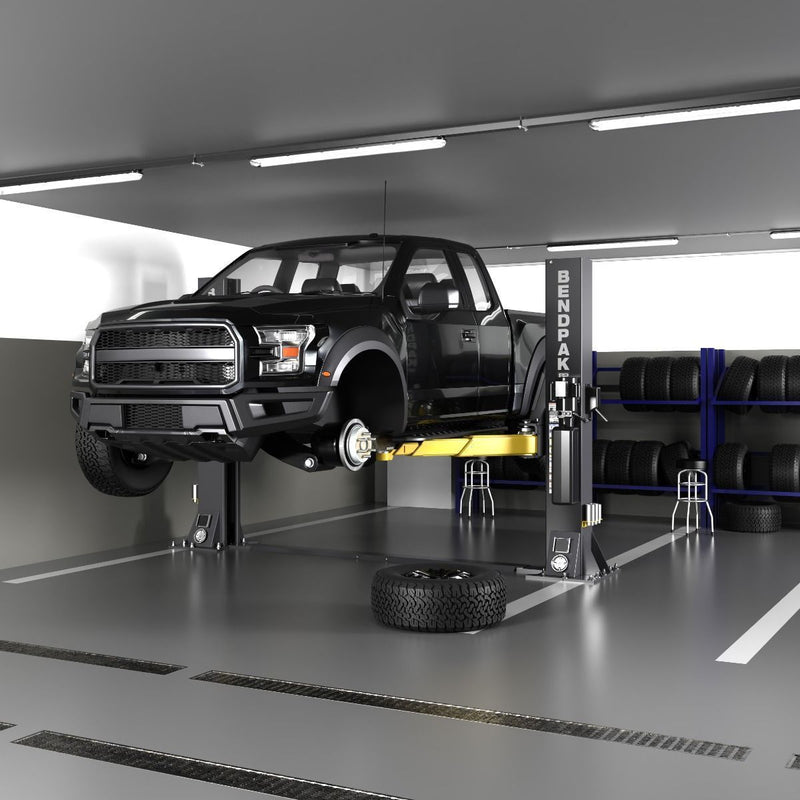 BendPak 12AP-SRT Short-Rise Two Post Car Lift - 12,000-Lb Capacity - Floorplate
