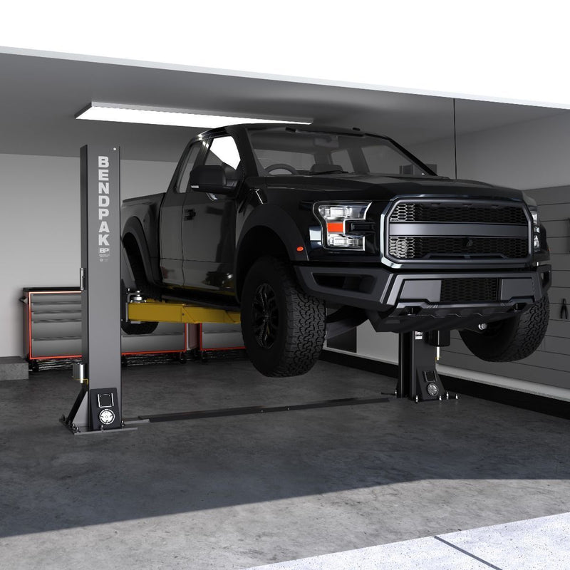 BendPak 12AP-SRT Short-Rise Two Post Car Lift - 12,000-Lb Capacity - Floorplate