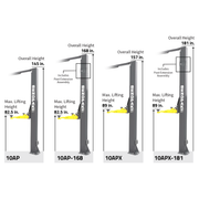 BendPak 10AP-168 Two Post Car Lift - 10,000-Lb Capacity - 168" Extended Height