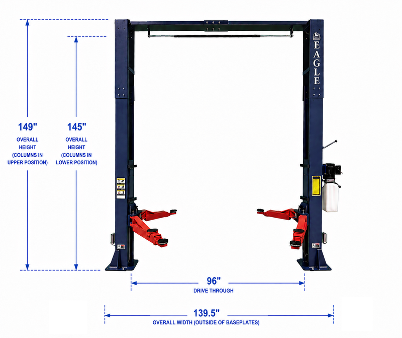 Eagle EAG-10C overall dimensions