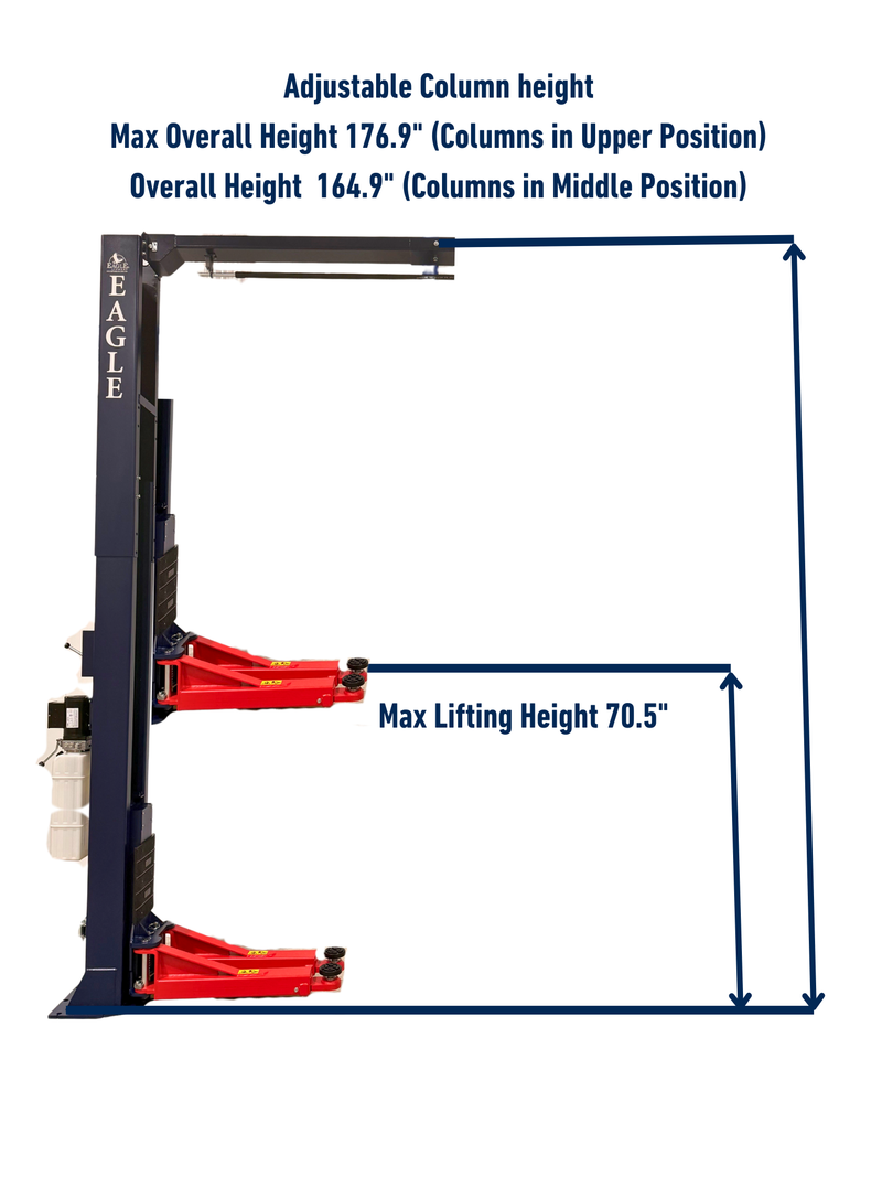 Eagle EAG-12C max overall height 176.9 inches