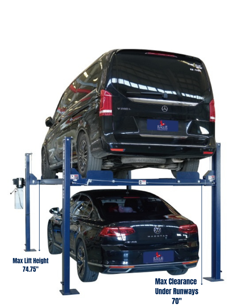 Eagle MS-8000 max clearance under runways 70 inches