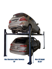 Eagle MS-8000 XLT max clearance under runways 78 inches