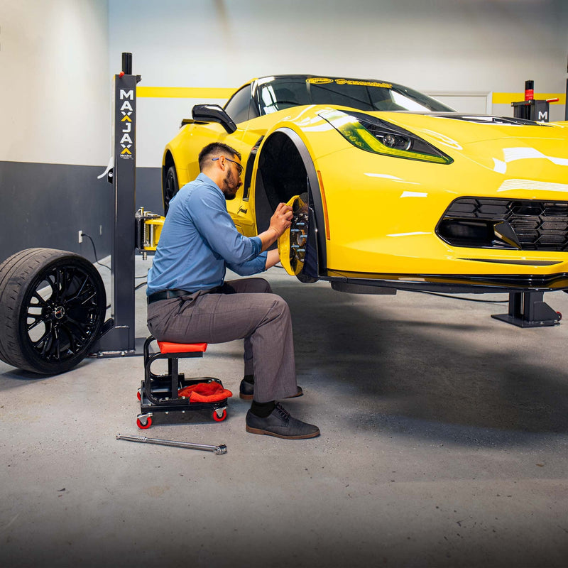 MaxJax M7K Standard Portable Car Lift Package - 7,000-lbs. Capacity